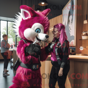 Magenta Skunk maskot...
