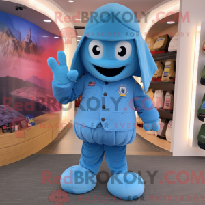 Disfraz de mascota Sky Blue...