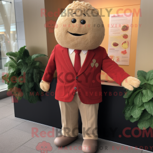 Tan Raspberry mascot...