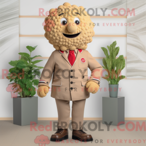 Tan Raspberry mascot...