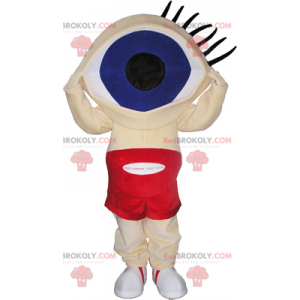 Mascotte de bonhomme avec un énorme œil tête - Redbrokoly.com