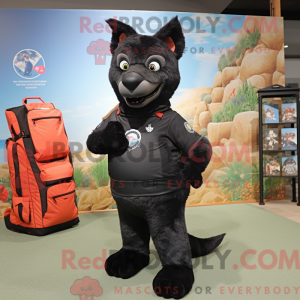 Black Dingo-mascottekostuum...