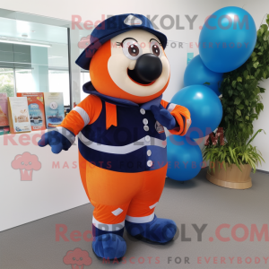 Navy Clown Fish maskot...