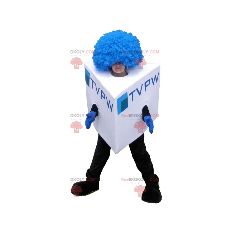 Square snowman mascot cube costume - Redbrokoly.com