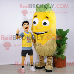 Yellow Caesar Salad mascot...