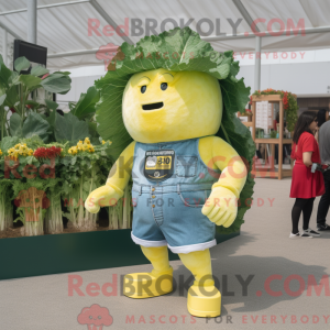 Yellow Caesar Salad mascot...