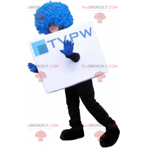 Square snowman mascot cube costume - Redbrokoly.com