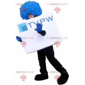 Mascotte de bonhomme carré costume de cube - Redbrokoly.com