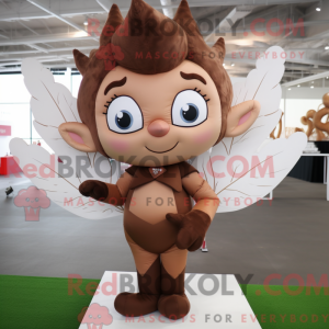 Brun Amor maskot kostume...