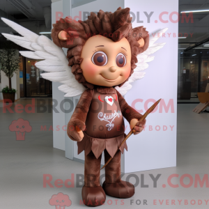 Brun Cupid-maskotdraktfigur...