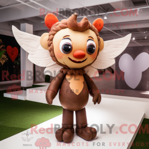 Brun Cupid-maskotdraktfigur...