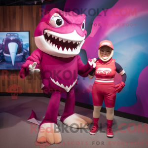 Costume de mascotte Magenta...