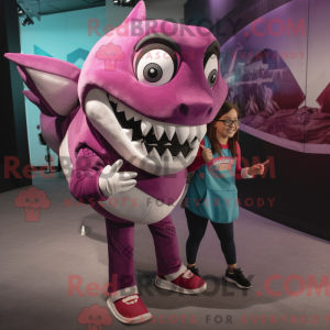 Costume de mascotte Magenta...
