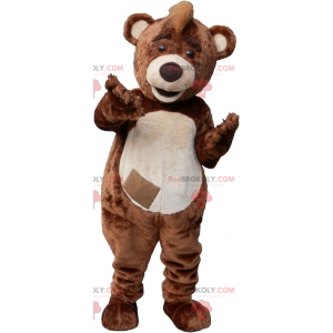 Big brown and beige bear mascot plush - Redbrokoly.com