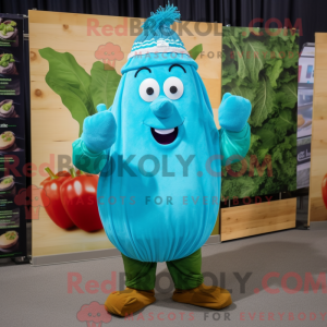 Turkis Beet maskot kostume...