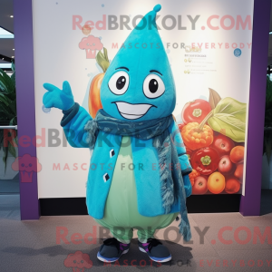 Turkis Beet maskot kostume...