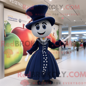 Navy Apple-maskotdraktfigur...