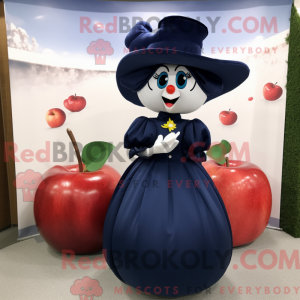 Navy Apple-maskotdraktfigur...