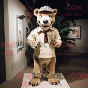Beige Thylacosmilus mascot...