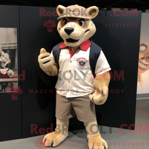 Personaggio mascotte beige...