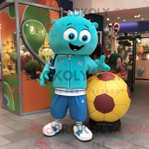 Turkis fodbold maskot...