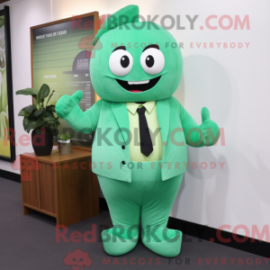 Disfraz de mascota verde...