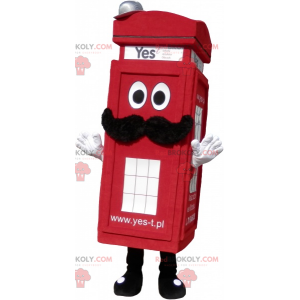 Prawdziwa londyńska czerwona budka telefoniczna maskotka -