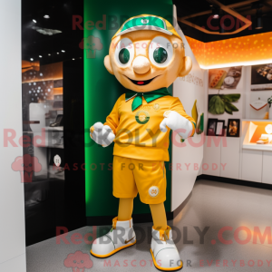 Guld irsk flag maskot...