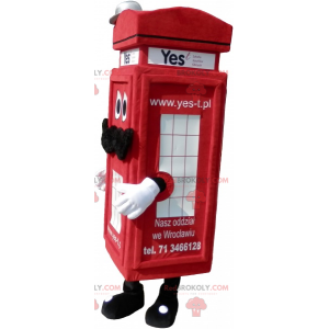 Skutečný londýnský červený telefonní budka maskot -