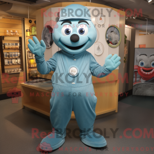 Teal Plate Spinner mascot...