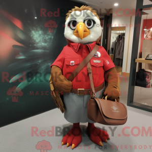 Red Eagle maskot kostume...