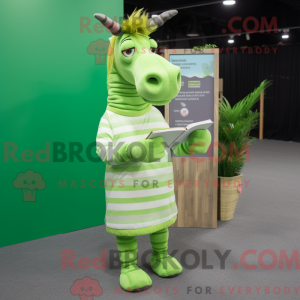 Limegrønn Quagga máscara de...