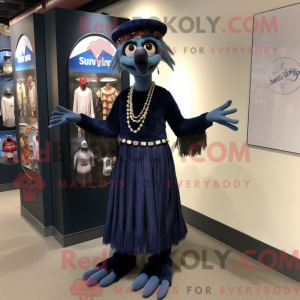 Navy Stilt Walker maskot...