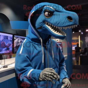 Máscara de Deinonychus azul...