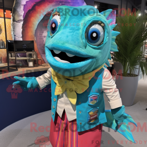 Turquoise Fish Tacos mascot...