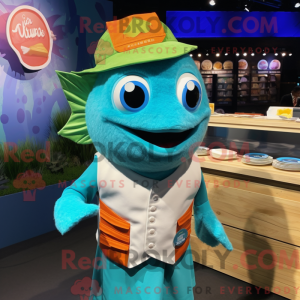 Turquoise Fish Tacos mascot...