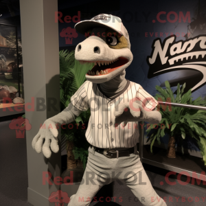 Silver Velociraptor mascot...