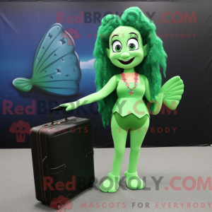 Forest Green Mermaid mascot...