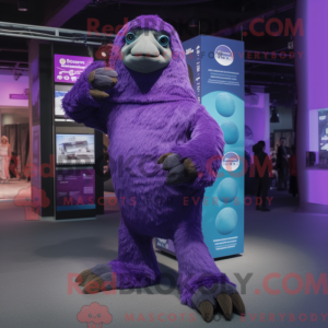 Disfraz de mascota Purple...