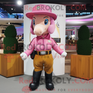Pink Horseshoe maskot...