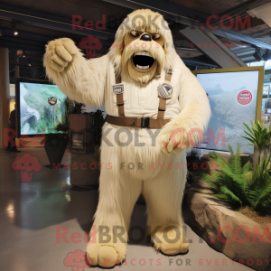 Cream Sasquatch maskot...