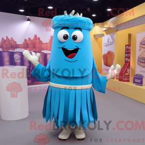 Cyan pommes frites maskot...