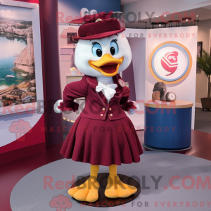 Maroon Swan Maskottchen...