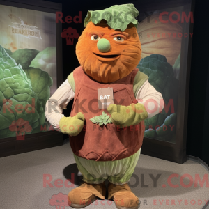 Rust Cabbage mascot costume...