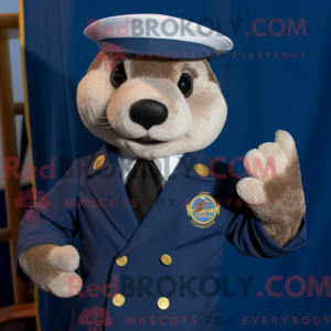 Navy Otter Maskottchen...