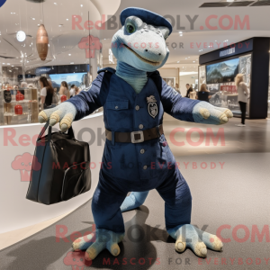 Navy Komodo Dragon mascot...
