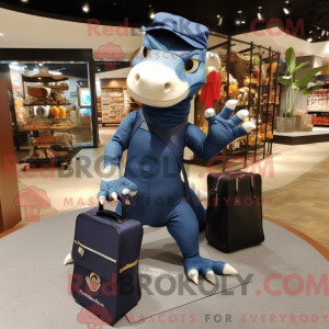 Navy Komodo Dragon mascot...