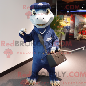 Navy Komodo Dragon mascot...