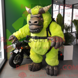 Postava maskota Lime Green...