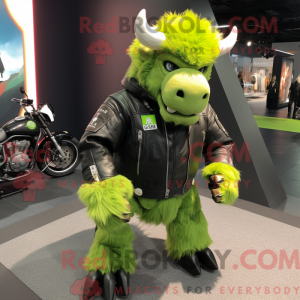 Limegroen wollige neushoorn...